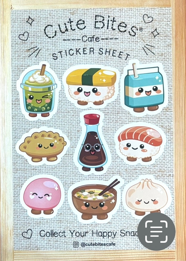 Cute Bites Sticker Sheet x2