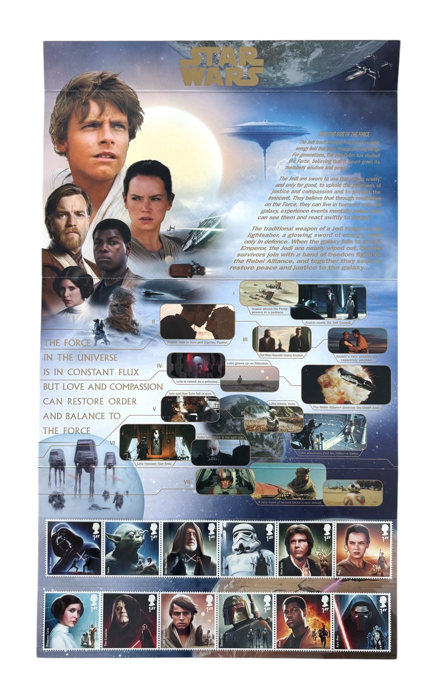 Star Wars 2015 Collectable Stamp Set