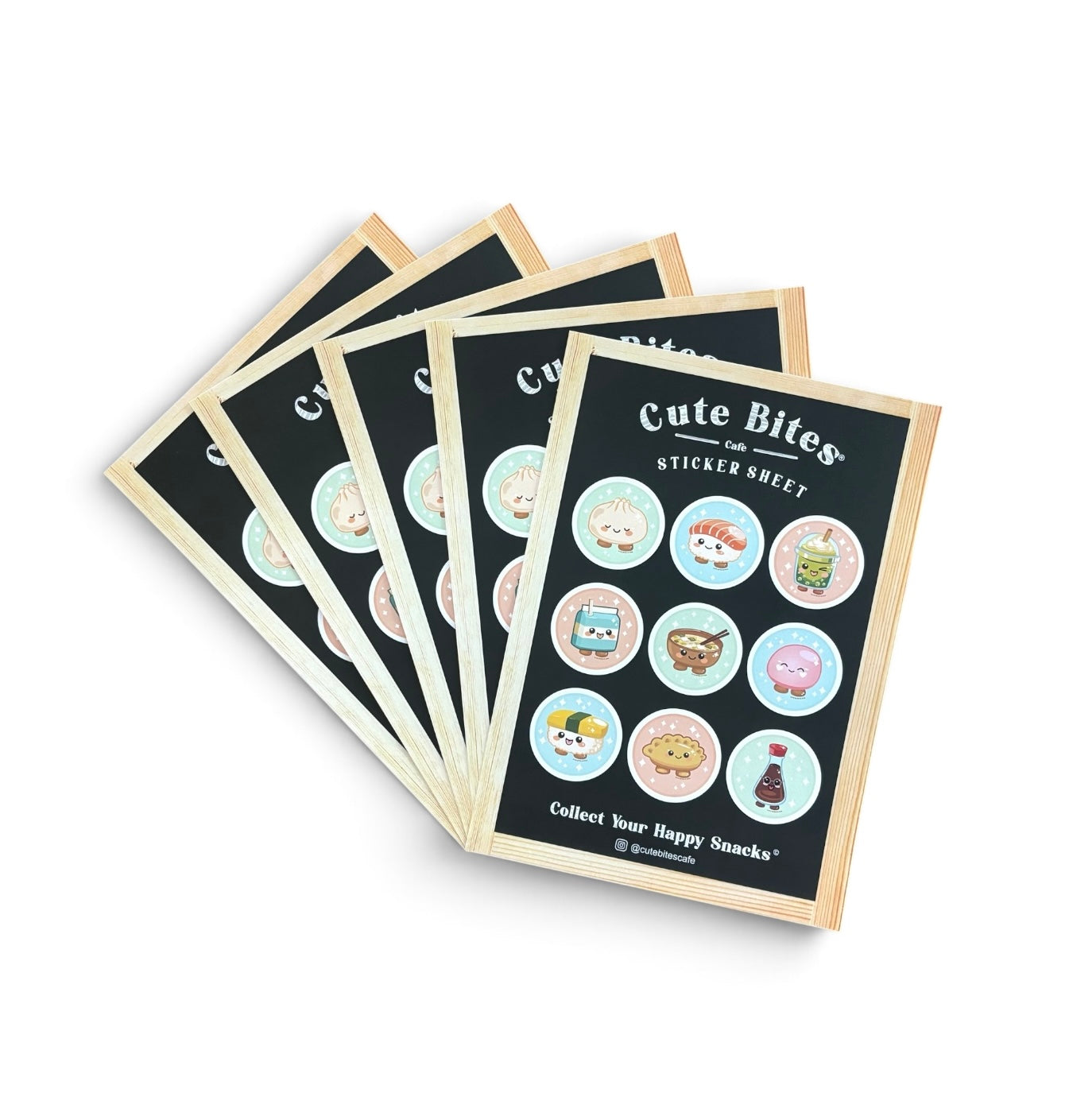 Cute Bites® Characters Sticker Sheets x5